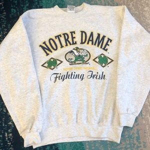 Vintage Notre Dame Fighting Irish NCAA 2020 Sport Sweatshirt Pullover Size M USA